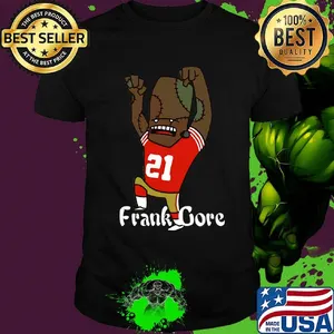 Frank Gore zombie cartoon shirt