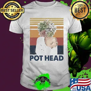 Girl pot head vintage retro shirt