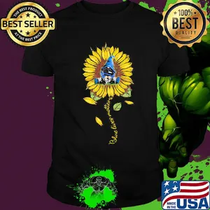 Gnomes hug heart sunflower blue lives matters shirt