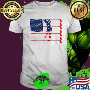 Golf american flag independence day shirt