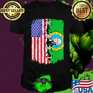 Governor Washington State American Flag Shirt