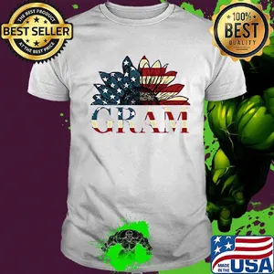Gram american flag sunflower independence day shirt