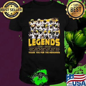 Green bay packers legends 1893 2020 thank you for the memories shirt
