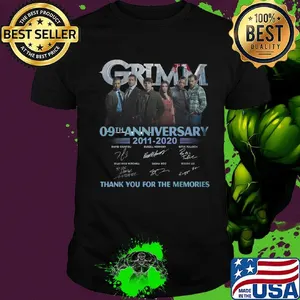 Grimm 09th anniversary 2011 2020 thank you for the memories signatures shirt