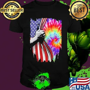HAND BLACK LIVES MATTER AMERICAN FLAG COLOR SHIRT