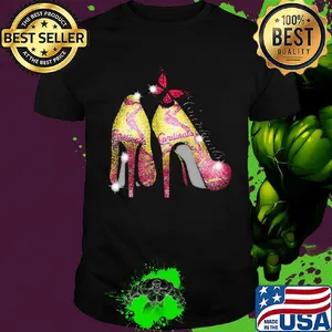 High heels butterfly st. louis cardinals diamond shirt