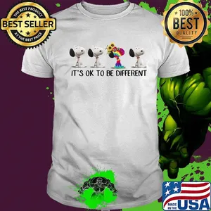 Hippie snoopy it's ok to be different sunflowers shirt
