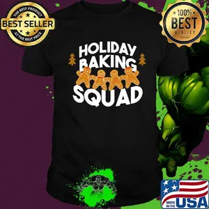 Holiday baking squad funny christmas cookie shirt