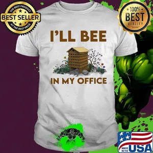 I'll bee in my office flowers shirt