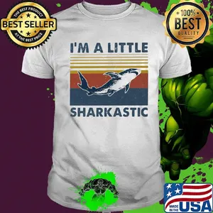I'm A Little Sharkastic Vintage Retro Shirt