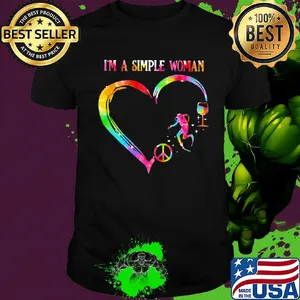 I'm a simple woman heart scuba diving wine shirt