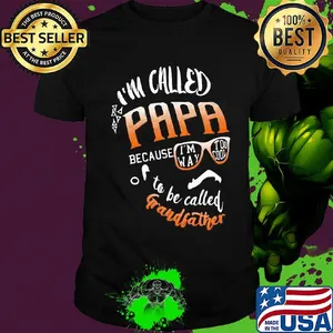 I'm called papa because i'm way too cool to be called grandfather shirt