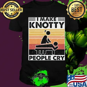 I make knotty people cry vintage retro black shirt