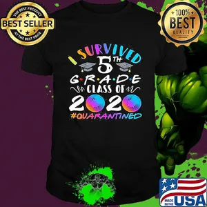 I survived 5th grade class of 2020 bubble virus corona quarantined shirt