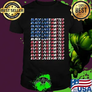 Independence day black lives matter flag shirt