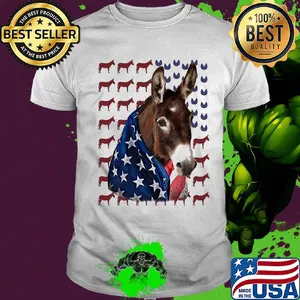 Independence Day Donkey Flag Shirt