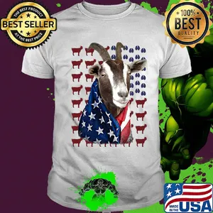 Independence Day Goat Flag Shirt