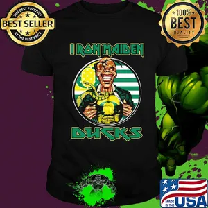 Iron maiden oregon ducks american flag independence day shirt
