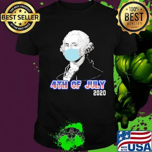 Isaac newton mask 4th of july 2020 american flag independence day shirt