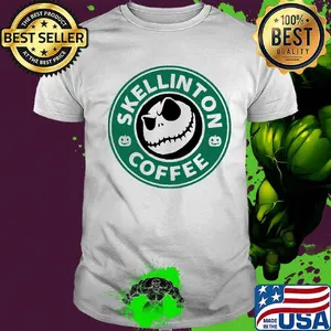 Jack skellinton coffee logo shirt
