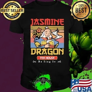 Jasmine dragon tea house vintage retro shirt