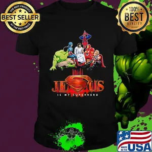 Jesus is my superhero light shirt