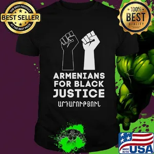Juneteenth armenians for black justice shirt