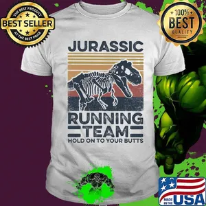 Jurassic Running Team Dinosaur Vintage Retro Shirt