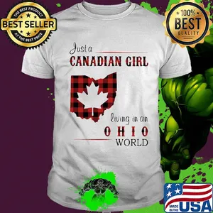 Just a canadian girl living in an ohio world map shirt