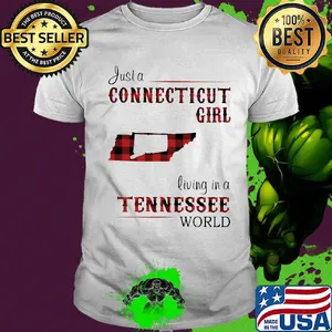 Just a connecticut girl living in a tennessee world map shirt