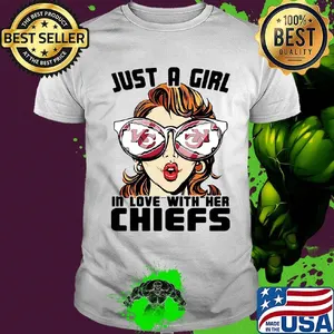 Just a girl in love with her kansas city chiefs shirt