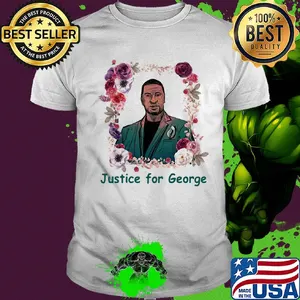 Justice for george floyd I can't breathe flowers shirt