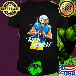 Justin herbert 10 los angeles football chargers shirt