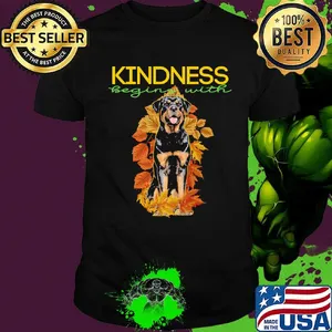 Kindness begins with german shepherd shirt
