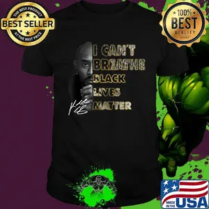 Kobe bryant i can't breathe black lives matter signature shirt