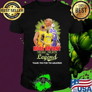 Kobe bryant the man the myth the legend thank you for the memories shirt