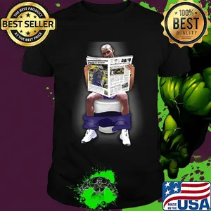 Kobe bryant toilet read newspaer shirt