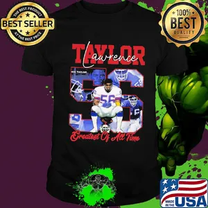 Lawrence taylor greatest of all time new york football team signature shirt