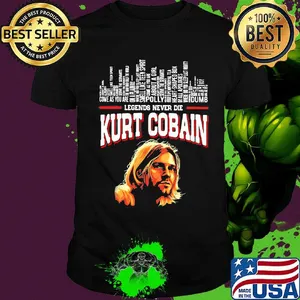 Legends never die kurt cobain art shirt