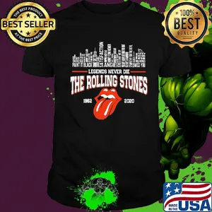 Legends never die the rolling stones band 1962 2020 shirt