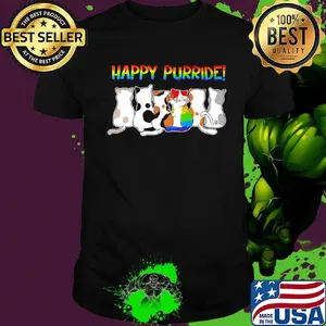Lgbt happy purride cats shirt