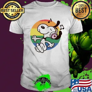 Lgbt snoopy listening to music vintage shirt
