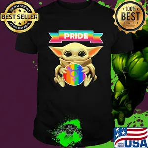 Lgbt star wars baby yoda hug pride shirt