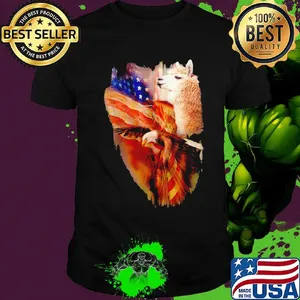 Llama American Wings Independence Day Shirt
