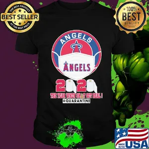 Los angeles angels baseball mask 2020 the year when shit got real quarantine toilet paper shirt