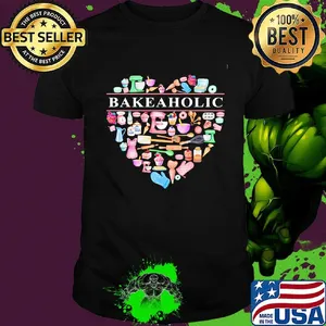 Love bake a holic heart shirt