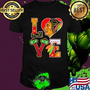 Love chicago blackhawks football team shirt