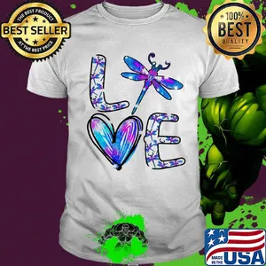 Love dragonflies heart diamond shirt