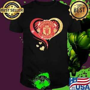 Love manchester united hearts diamond shirt