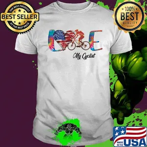Love my Cyclist America 14th Of July Independence Day Shirt